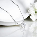 2CT Certified Moissanite Necklace - Sparkling Pendant - Ornalux