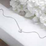 2CT Certified Moissanite Necklace - Sparkling Pendant - Ornalux