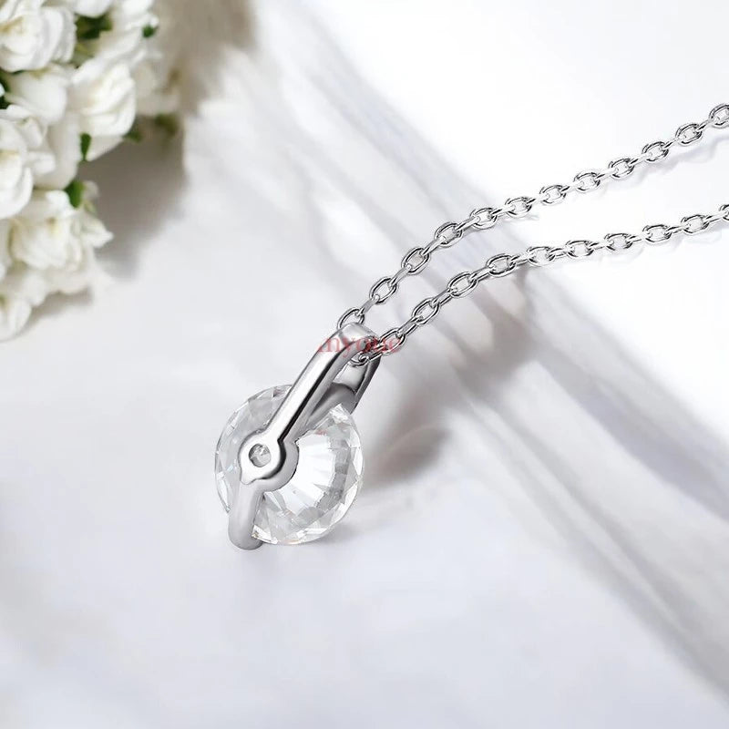 2CT Double Chain VVS Moissanite Necklace - Ornalux