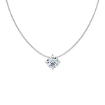 2CT Certified Moissanite Necklace - Sparkling Pendant - Ornalux
