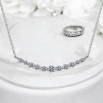 All Moissanite Necklace 1.1ct Sparkling Pendant - Ornalux