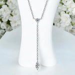 Marquise Cut Y-Shape Moissanite Necklace - Ornalux