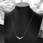 Sparkling Moissanite Diamond Pendant Necklace - Ornalux
