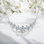 Sparkling Moissanite Diamond Pendant Necklace - Ornalux