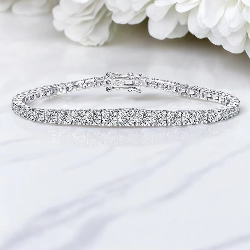 Full Diamond Gradient Moissanite Tennis Bracelet - Ornalux