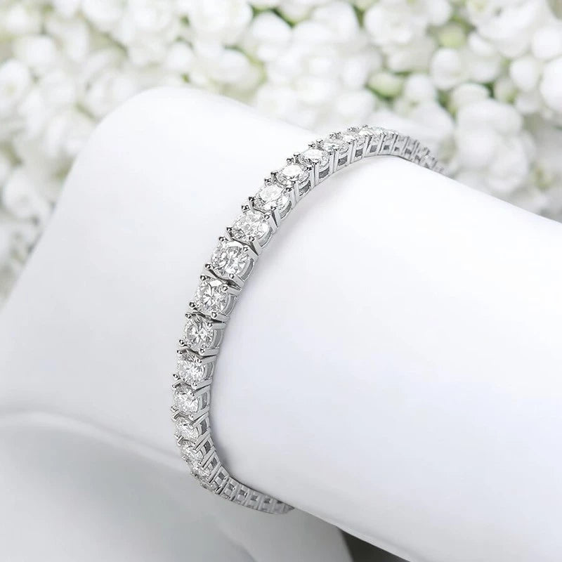 Full Diamond Gradient Moissanite Tennis Bracelet - Ornalux