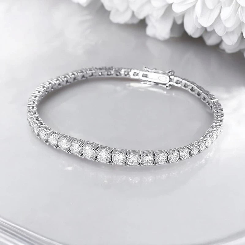 Full Diamond Gradient Moissanite Tennis Bracelet - Ornalux