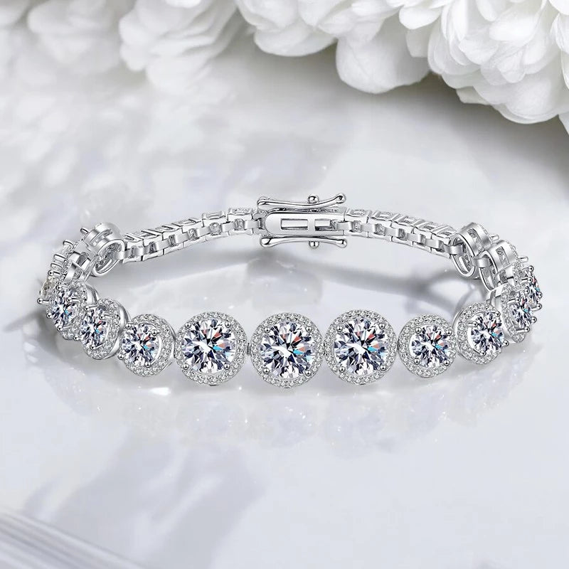 Luxury 11.1CT Moissanite Tennis Bracelet - Ornalux