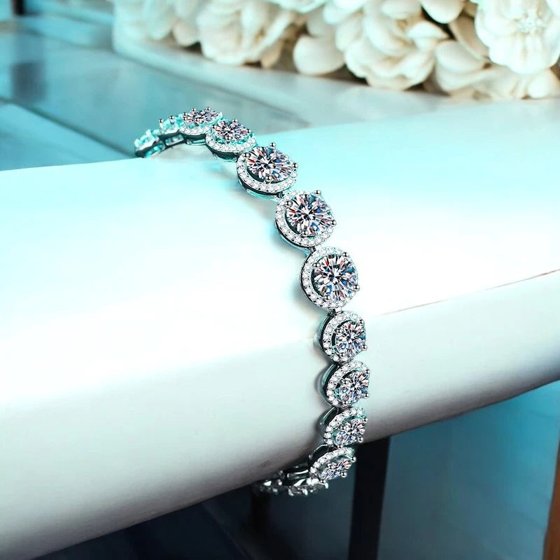Luxury 11.1CT Moissanite Tennis Bracelet - Ornalux