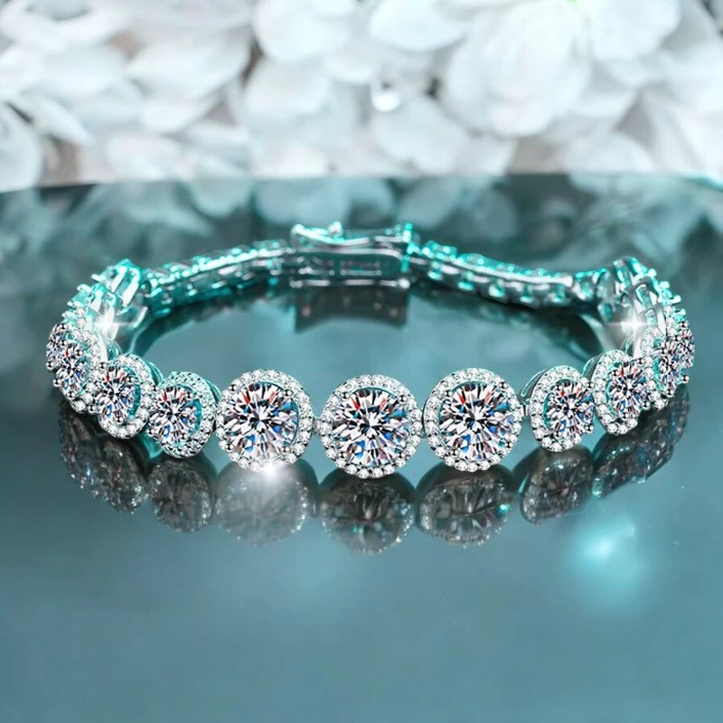 Luxury 11.1CT Moissanite Tennis Bracelet - Ornalux