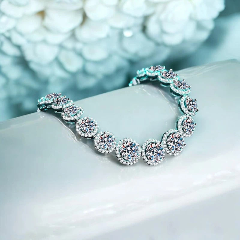 Luxury 11.1CT Moissanite Tennis Bracelet - Ornalux