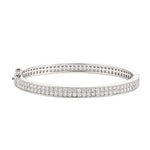Real GRA Certified D Color Moissanite Bracelet Bangle - Ornalux