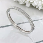 Real GRA Certified D Color Moissanite Bracelet Bangle - Ornalux
