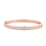 Real GRA Certified D Color Moissanite Bracelet Bangle - Ornalux