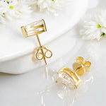 Sparkling Pear Cut Moissanite Stud Earrings - Ornalux