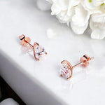 Certified Moissanite Stud Earrings - Pear Cut - Ornalux