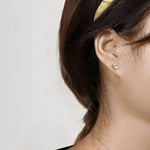 Certified Moissanite Stud Earrings - Pear Cut - Ornalux