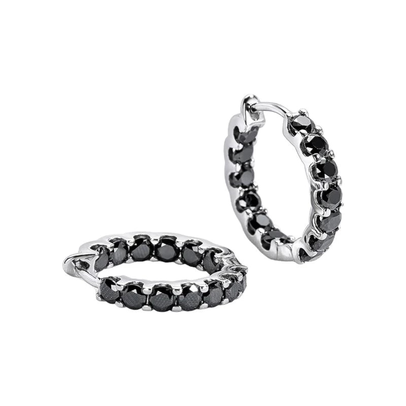 Sparkling 2.6CT Moissanite Hoop Earrings (4 Colors) - Ornalux