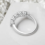 1.5CT Moissanite Diamond Wedding Band Ring - 5 stones - Ornalux