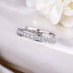 Luxury Moissanite Eternity Band Ring - 2mm - Ornalux