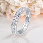 Luxury Moissanite Eternity Band Ring - 2mm - Ornalux