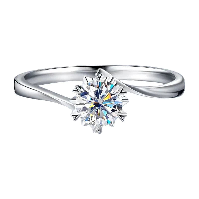 2Ct Luxury Moissanite Wedding Ring - Twisted Ring - Ornalux