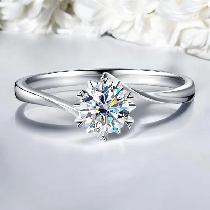 2Ct Luxury Moissanite Wedding Ring - Twisted Ring - Ornalux