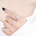 2CT Pear Cut Flawless Moissanite Ring - Ornalux