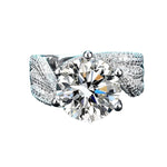 Luxury Moissanite Engagement Ring - D Color 5CT - Ornalux