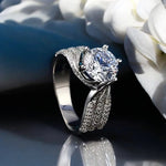Luxury Moissanite Engagement Ring - D Color 5CT - Ornalux