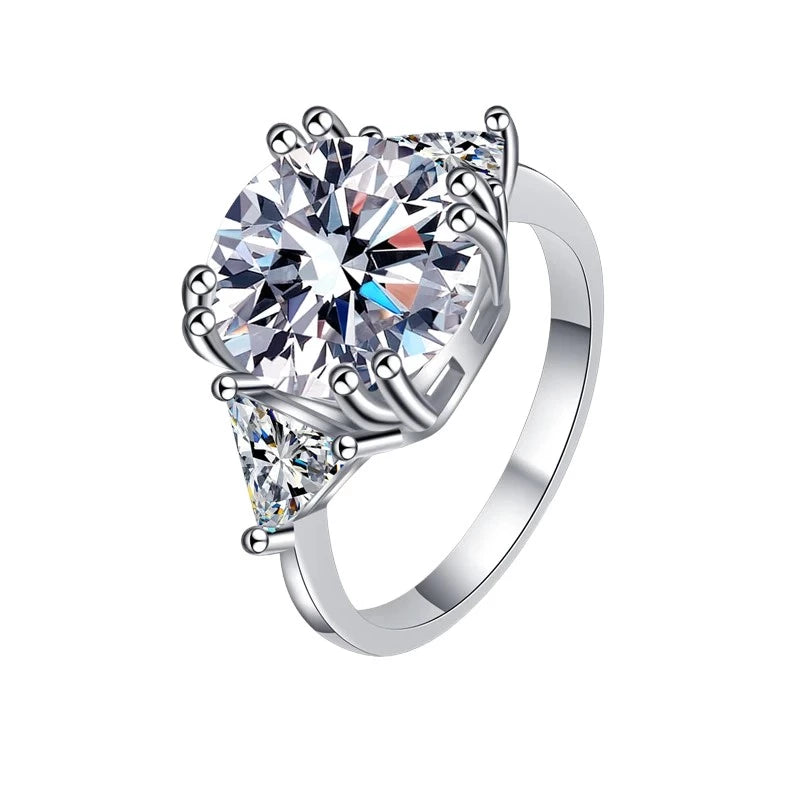 Luxury 5Ct D Color Moissanite Ring - Ornalux