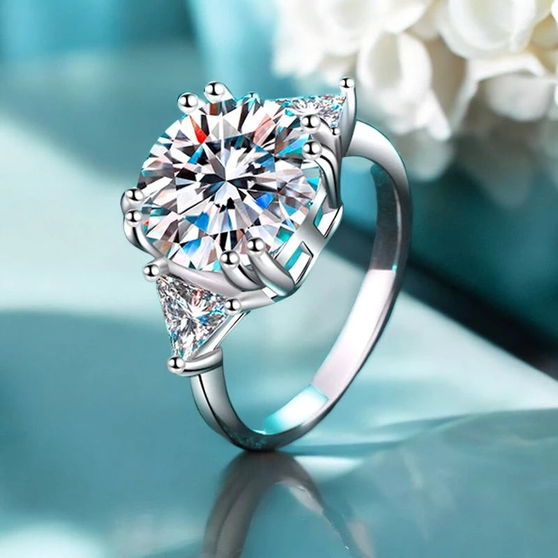 Luxury 5Ct D Color Moissanite Ring - Ornalux