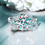 Luxury 5Ct D Color Moissanite Ring - Ornalux