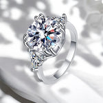 Luxury 5Ct D Color Moissanite Ring - Ornalux