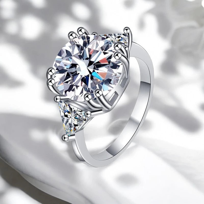 Luxury 5Ct D Color Moissanite Ring - Ornalux