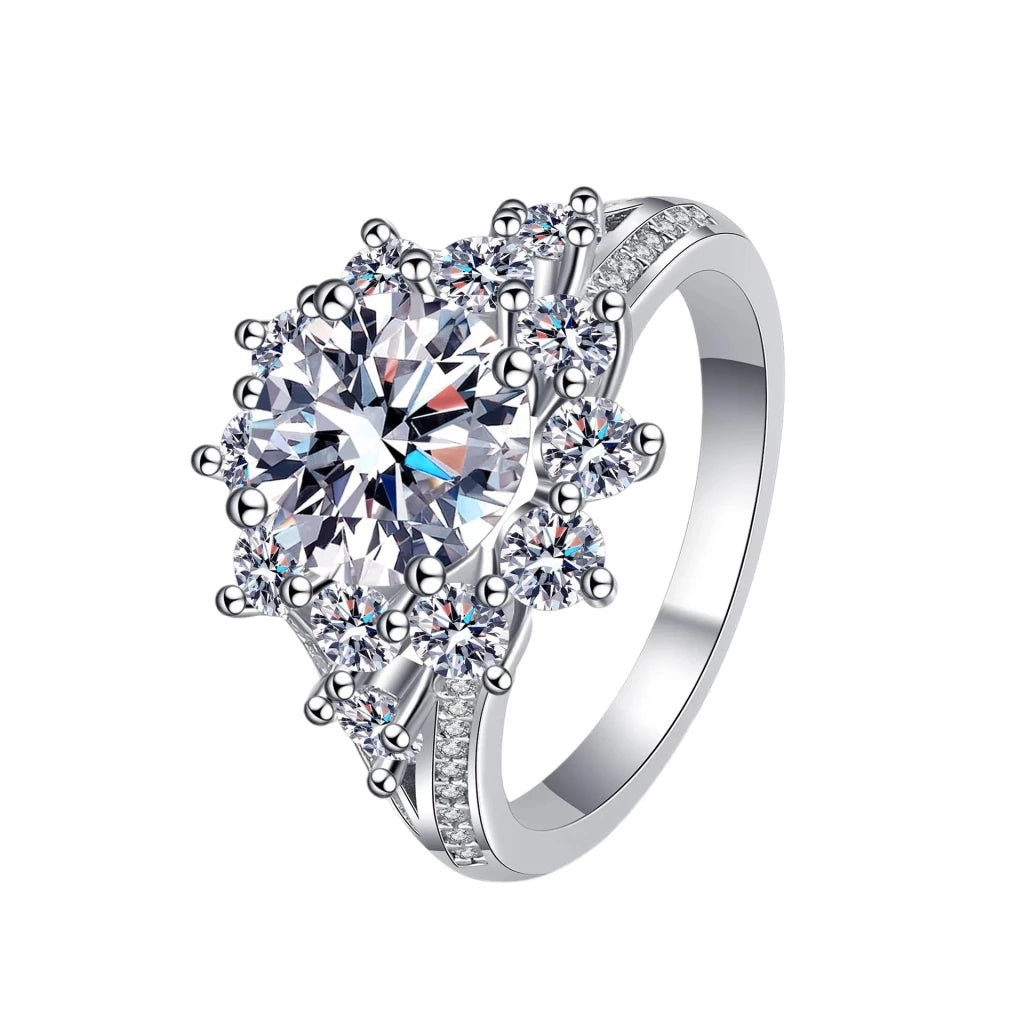 3Ct Luxury Moissanite Engagement Ring - Ornalux