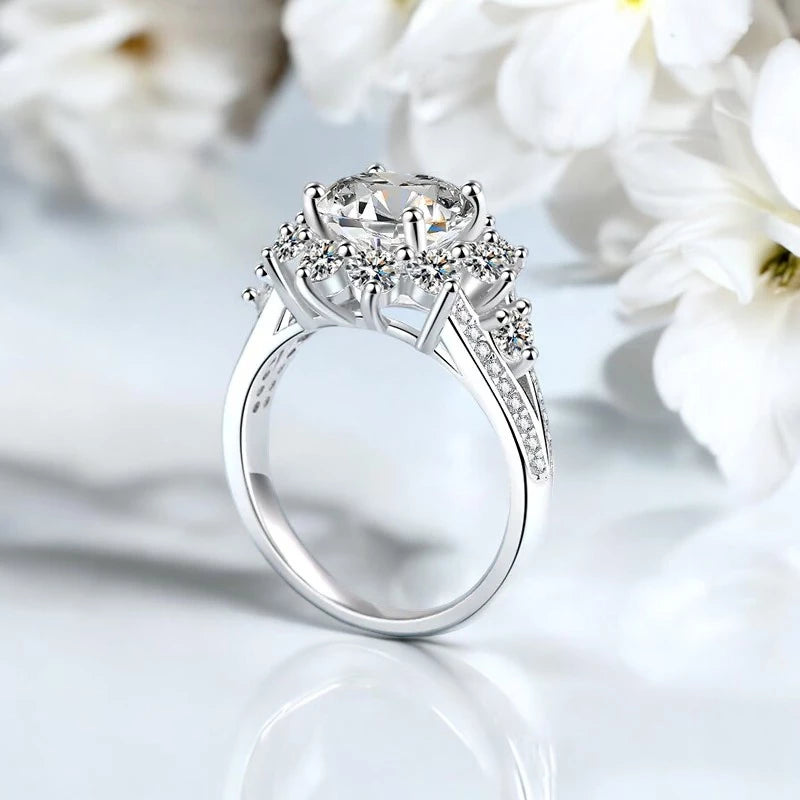 3Ct Luxury Moissanite Engagement Ring - Ornalux