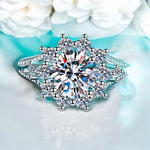 3Ct Luxury Moissanite Engagement Ring - Ornalux