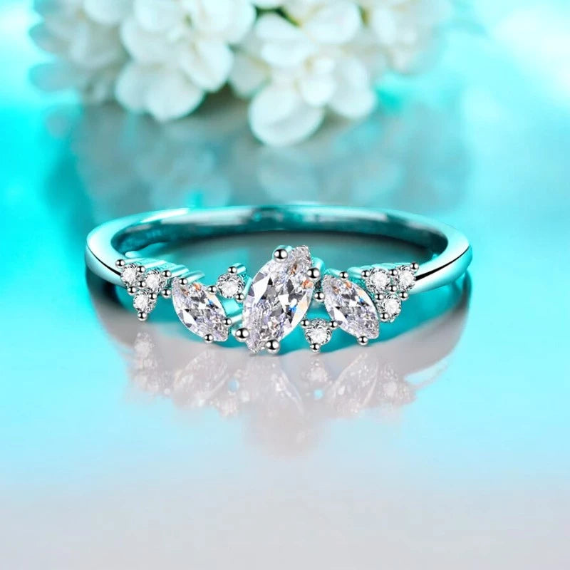 High Quality Marquise Cut Moissanite Ring - Ornalux