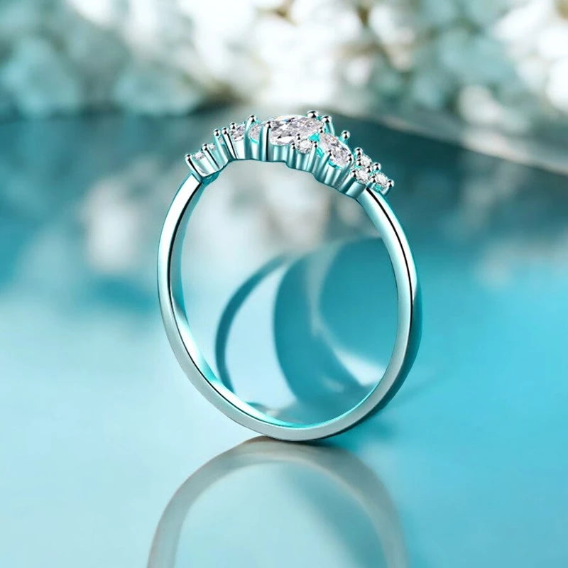High Quality Marquise Cut Moissanite Ring - Ornalux