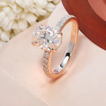 2.4Cttw Oval Cut Moissanite Wedding Ring - Ornalux