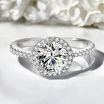 3CT Sparkling D Color Moissanite Engagement Ring - Ornalux