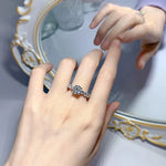 Certified 3.2CTTW Moissanite Engagement Ring - Ornalux