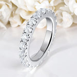 3mm All Moissanite Ring Full Eternity Band - Ornalux