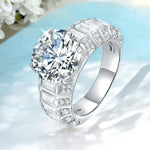 Sparkling Moissanite Engagement Ring 6.9cttw - Ornalux