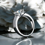 3CT Luxury Moissanite Wedding Ring - Sparkling Engagement Ring - Ornalux