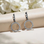 All Moissanite Diamond Drop Earrings - Ornalux