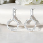 All Moissanite Diamond Drop Earrings - Ornalux