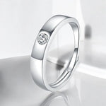 0.2ct Moissanite Diamond Men's Wedding Ring - Ornalux