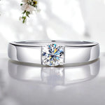 D Color 1CT Moissanite Men's Ring - Ornalux